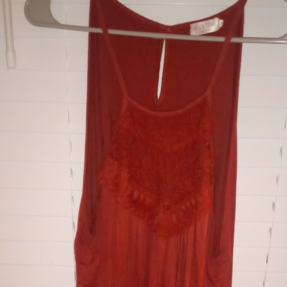 Bluetime Summer Halter Spaghetti Strap Top